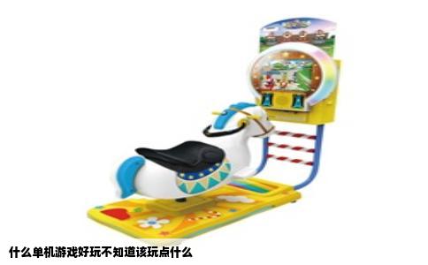 什么单机游戏好玩不知道该玩点什么